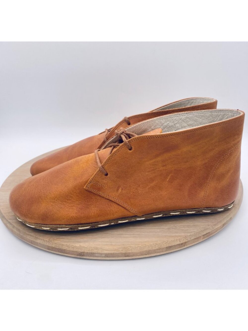 Earthing Harmony Shoes Womens 9 40 Brown Leather Grounding Barefoot Ankle Boots - Picture 5 of 11